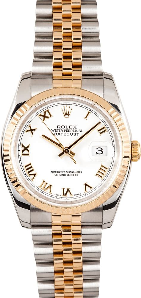 rolex datejust white dial two tone|Rolex Datejust price chart.